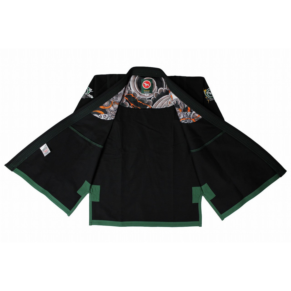 Kimono для BJJ BULLTERRIER  Fujin Raijin 2.0 Черное