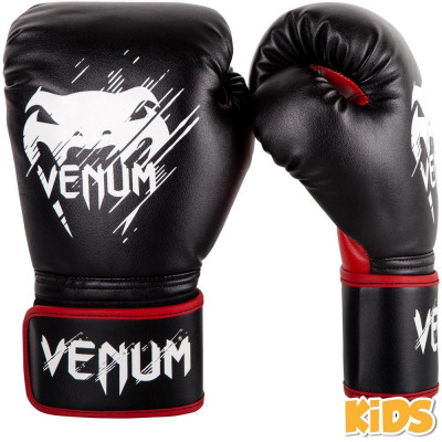 Перчатки боксерские для детей Venum Contender красно-черные