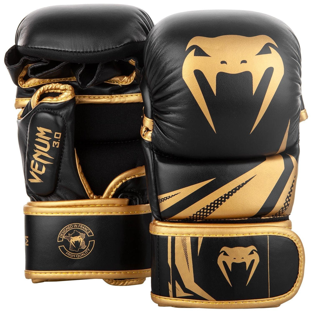 Перчатки для MMA Venum Challenger 3.0 черно-золотые