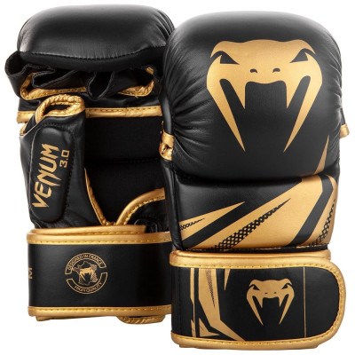 Перчатки для MMA Venum Challenger 3.0 черно-золотые