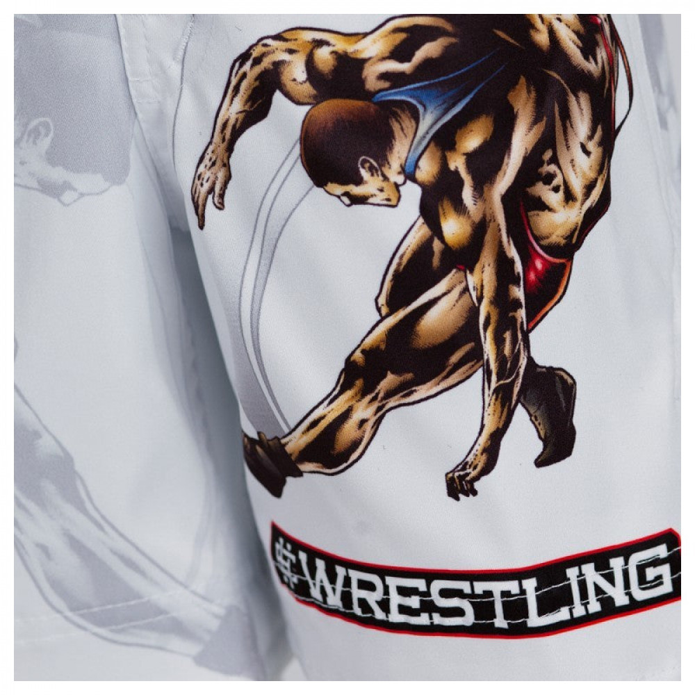 Шорты для MMA детские Extreme Hobby Wrestling Белые