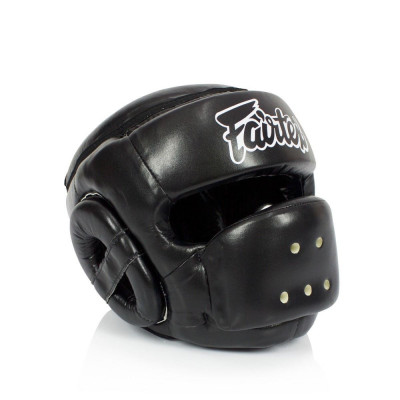 Боксерский шлем Fairtex HG14 черный