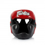 Боксерский шлем Fairtex HG13 черно- красный