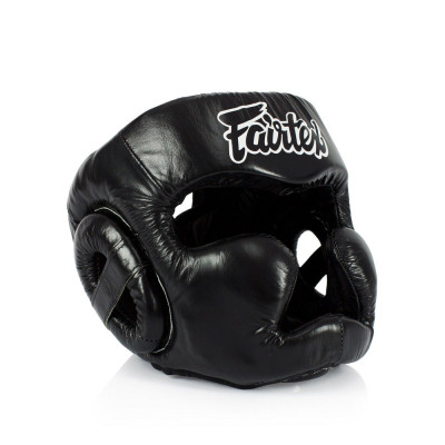 Боксерский шлем Fairtex HG13 черный