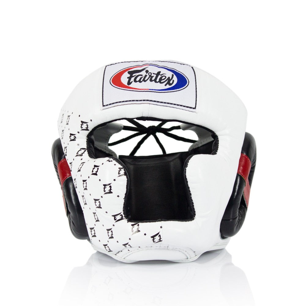 Боксерский шлем Fairtex HG10 белый