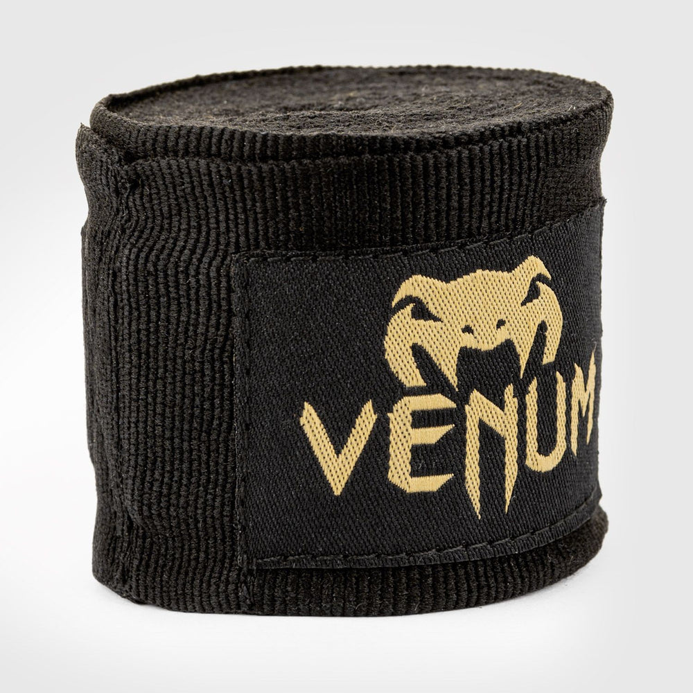 Бинты боксерские Venum Черно/Золотые 4м