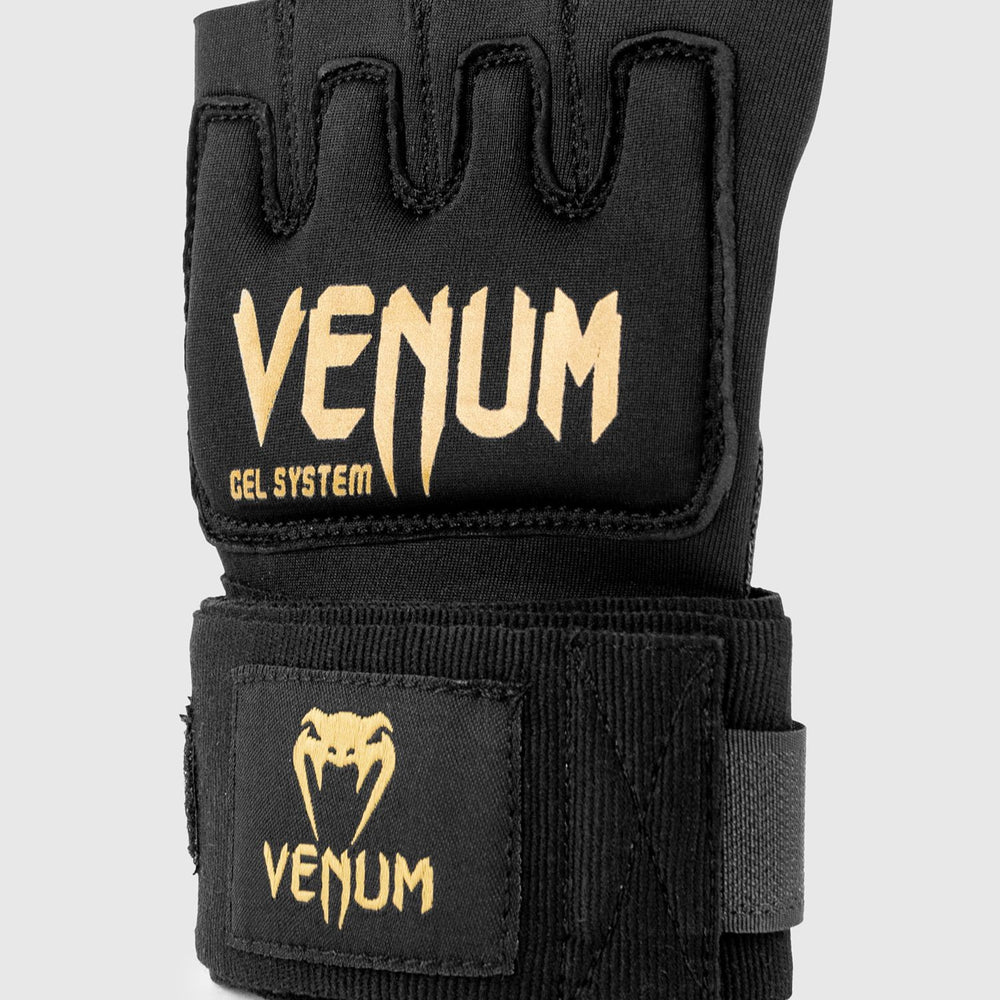 Гелевые бинты Venum Черно-золотые