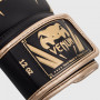 Перчатки боксерские Venum Elite черно-золотые