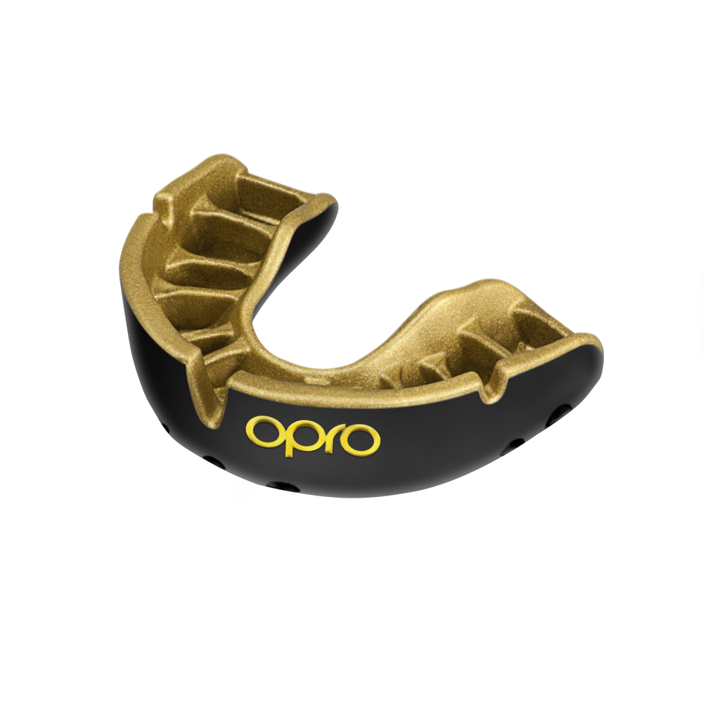 Детская капа Opro Gold черная