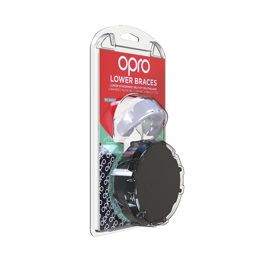 Капа Opro Braces для нижней челюсти Белая (для брекетов)