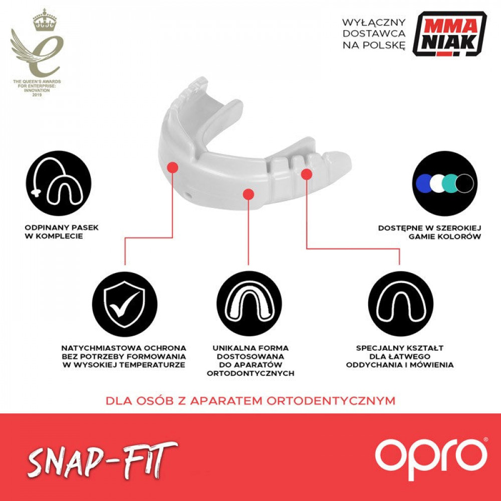 Капа Opro Snap Fit Braces черная (для брекетов)