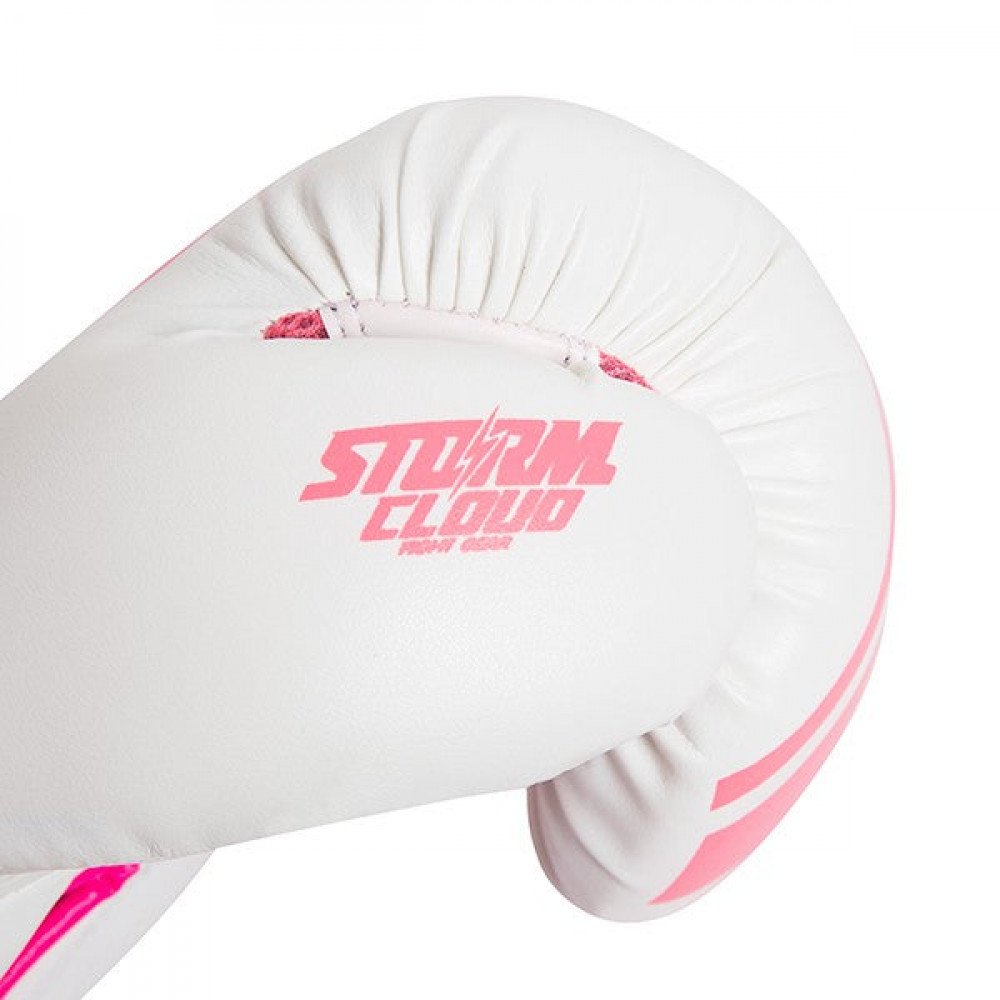 Боксёрские перчатки StormCloud Bolt 2.0 Бело/Розовые