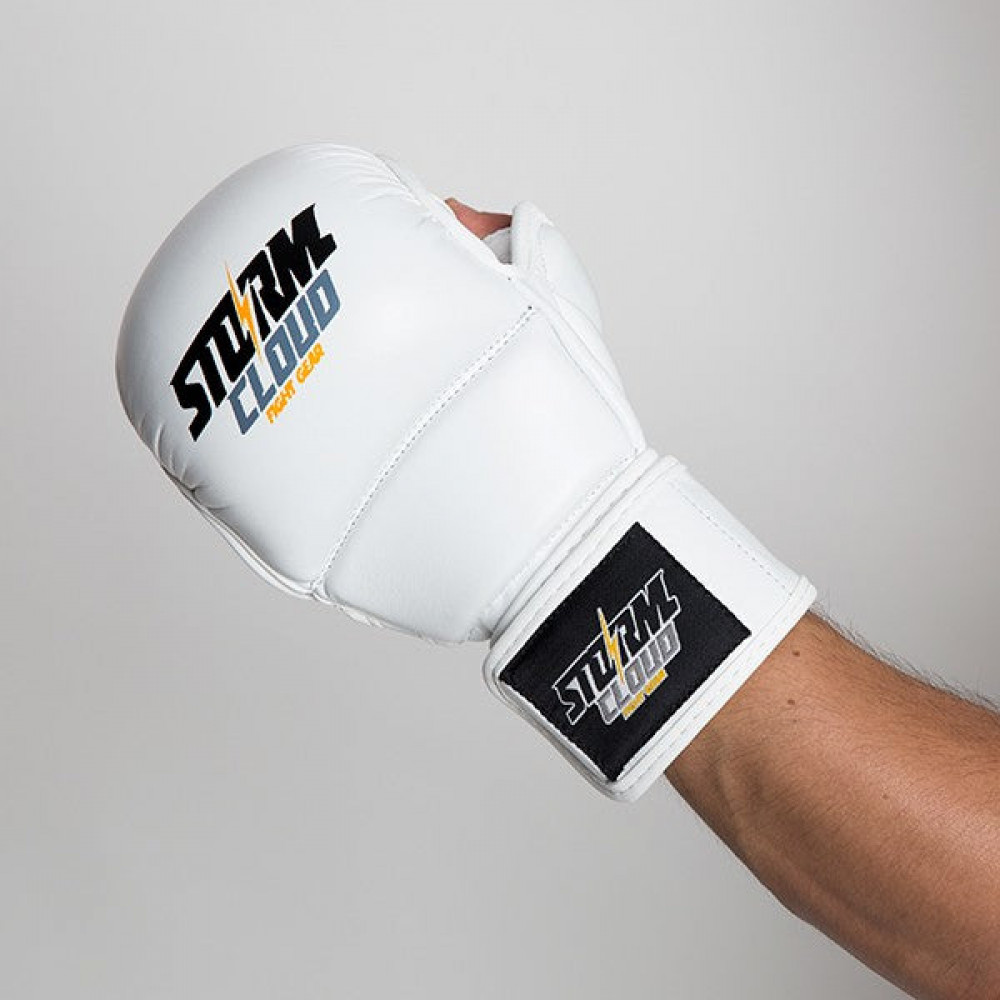 Перчатки для MMA StormCloud Hurricane 2.0 Белые 7oz