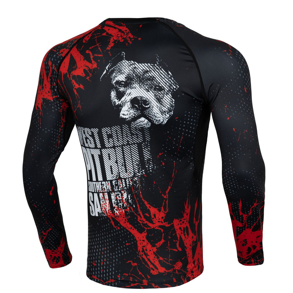 Рашгард Pit Bull Blood Dog 2.0 с длинным рукавом, черный