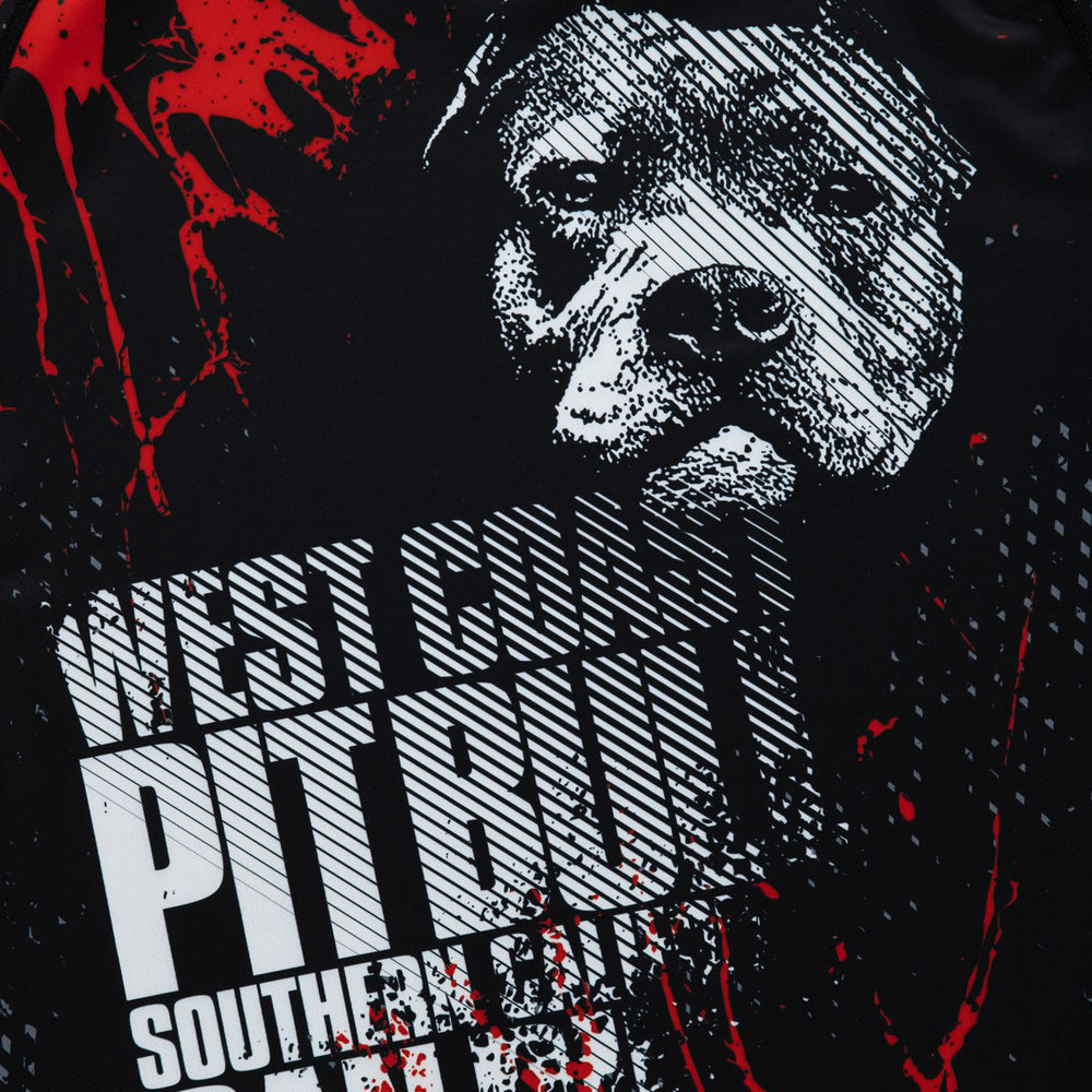 Рашгард Pit Bull Blood Dog 2.0 с длинным рукавом, черный