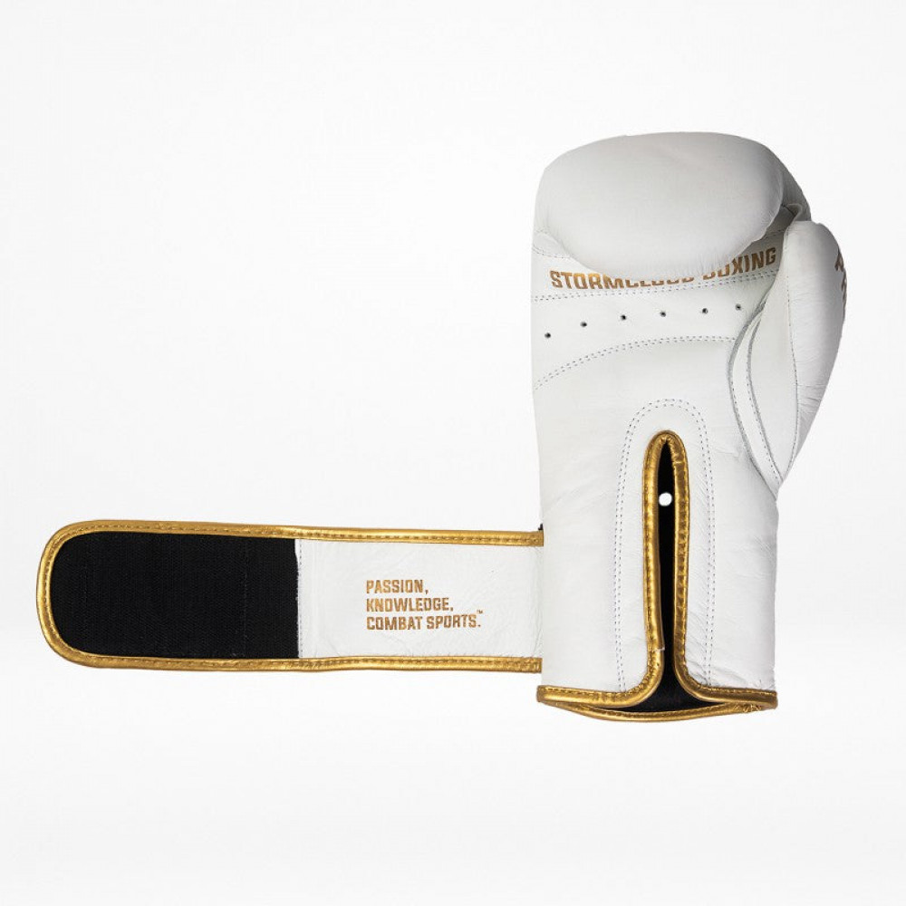 Боксерские перчатки StormCloud Boxing Pro Бело/Золотые