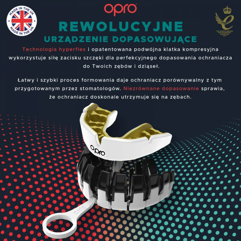 Капа Opro Instant Custom Fit Eyes Черно/Красная