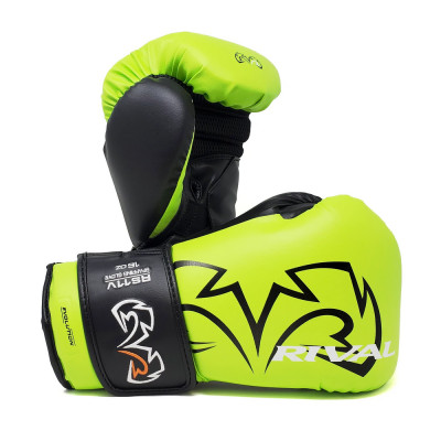 Перчатки боксерские Rival для спарринга RS11V кислотные