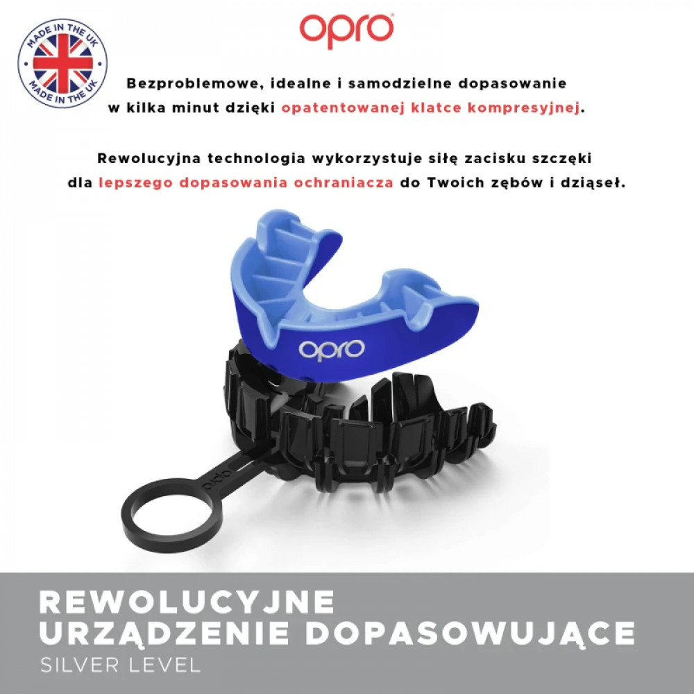 Капа Opro Silver белая