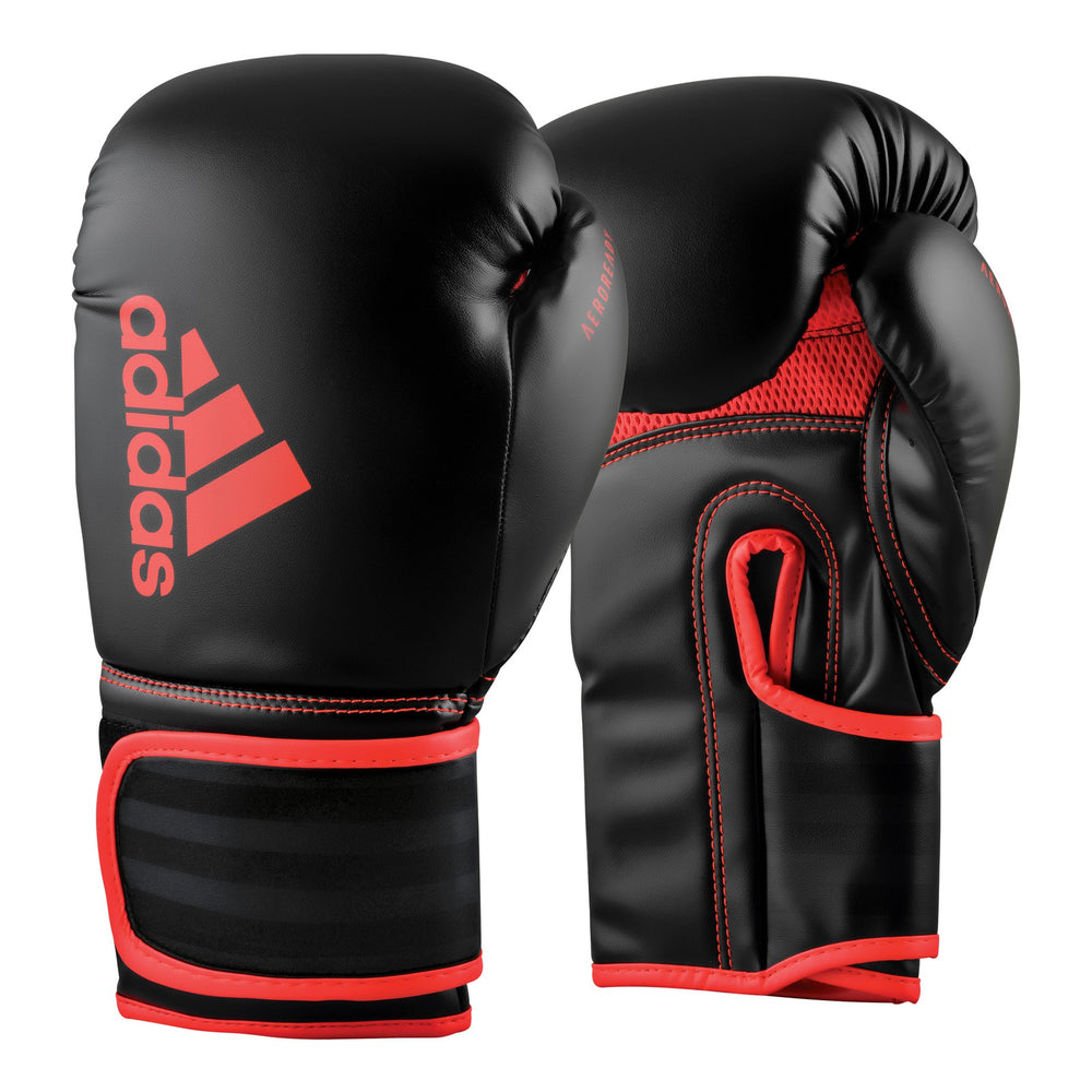 Боксерские перчатки Adidas Hybrid 80 Черно/Красные