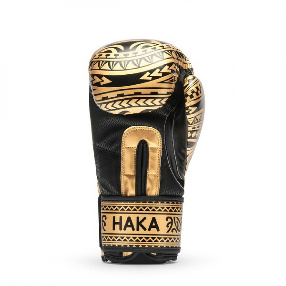 Боксерские перчатки Leone HAKA Черно/Золотые