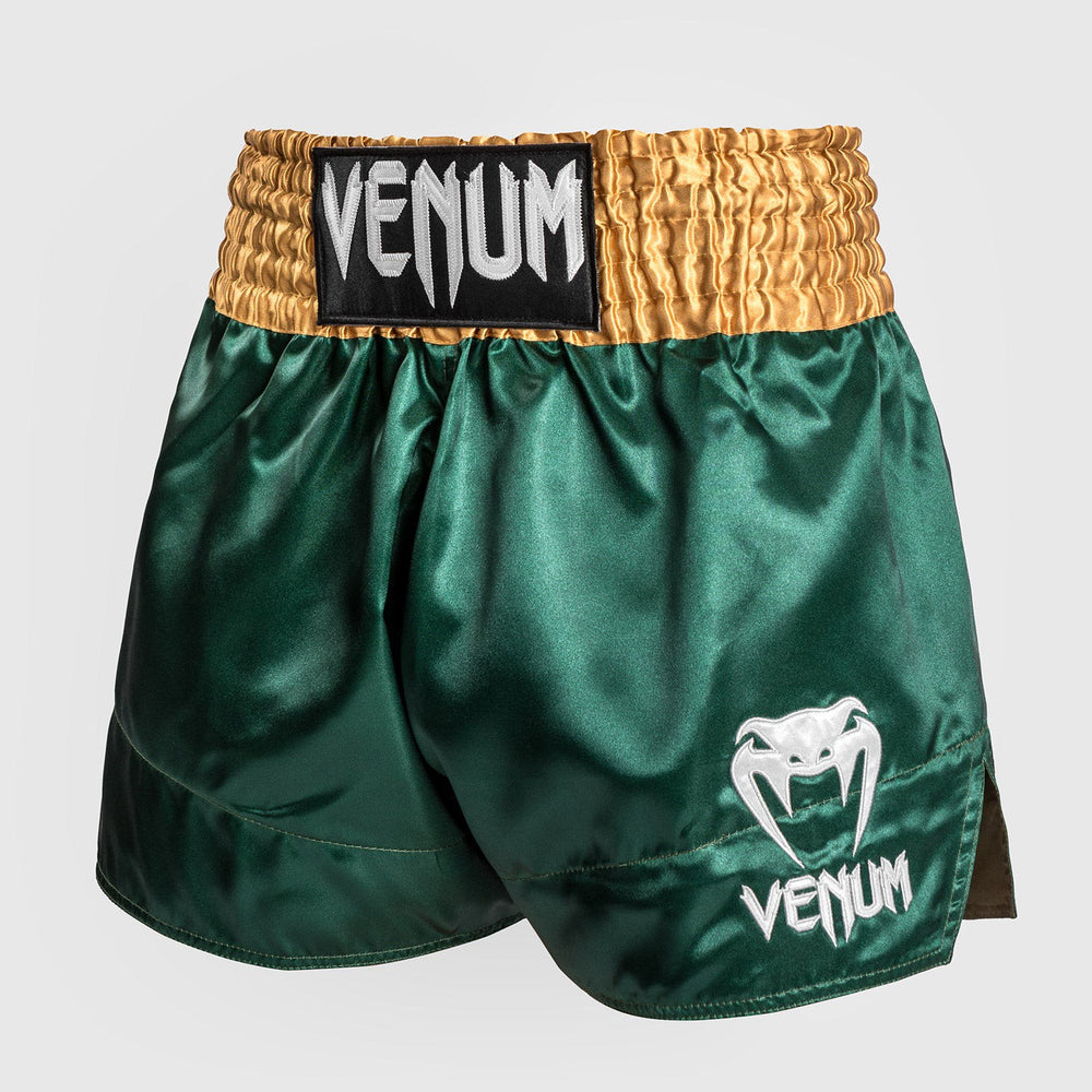 Шорты для Muay Thai Venum Зелено/Золото/Белые