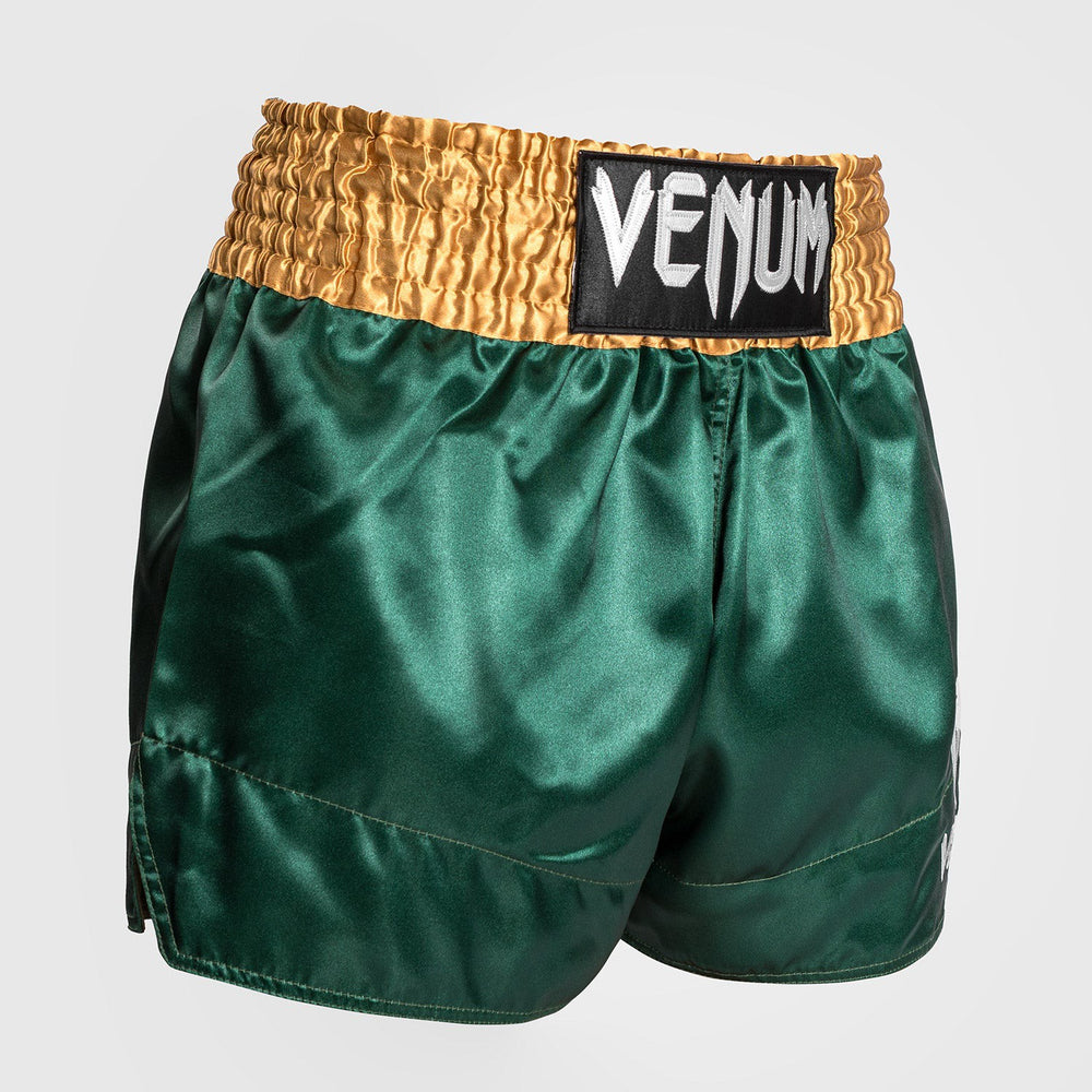Шорты для Muay Thai Venum Зелено/Золото/Белые