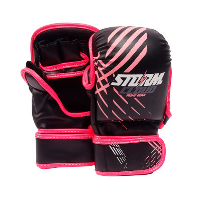 Перчатки для ММА StormCloud Lynx Черно/Розовые