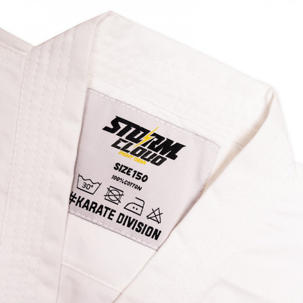 Кимоно для карате StormCloud детское Seiken с белым поясом