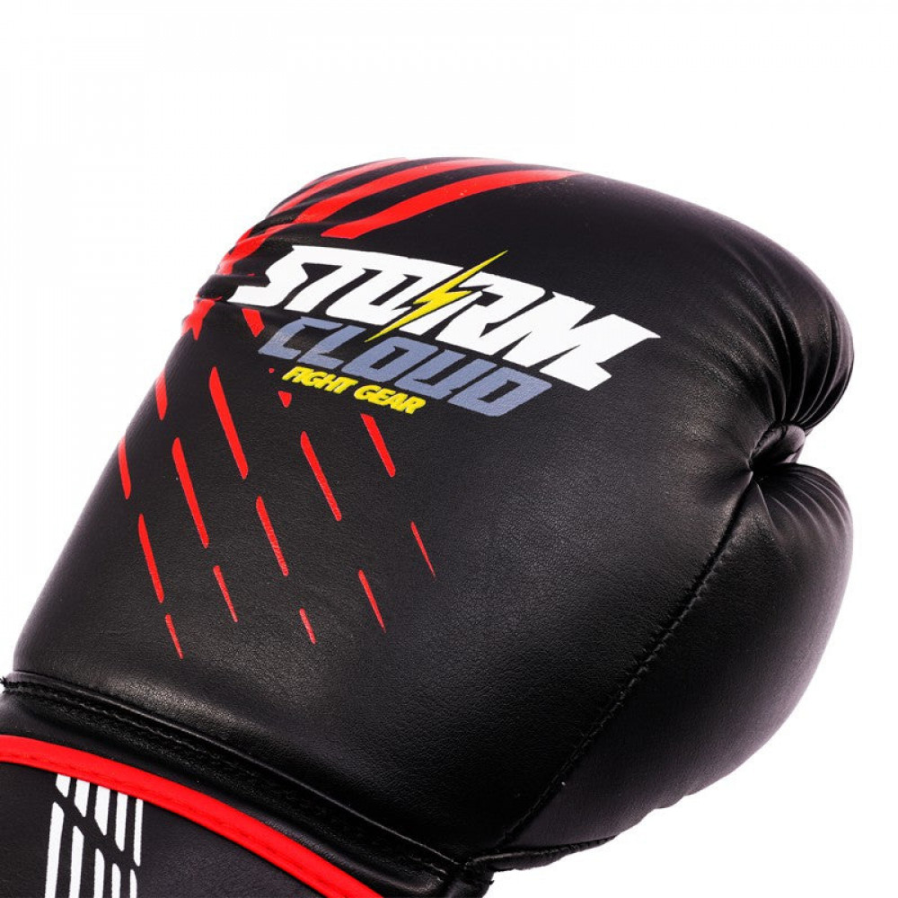 Боксерские перчатки StormCloud для детей Lynx Черно/Красные 6oz