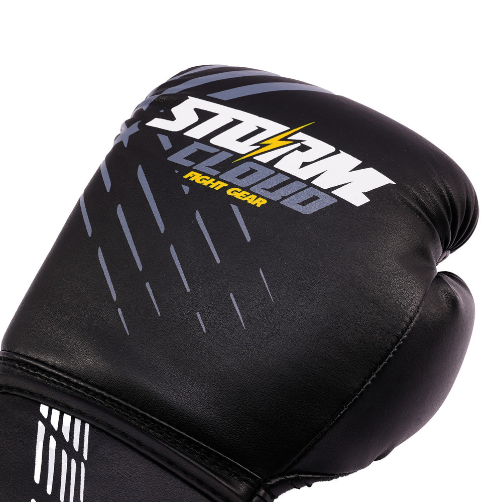 Боксерские перчатки StormCloud для детей Lynx Черно/Серые 6oz