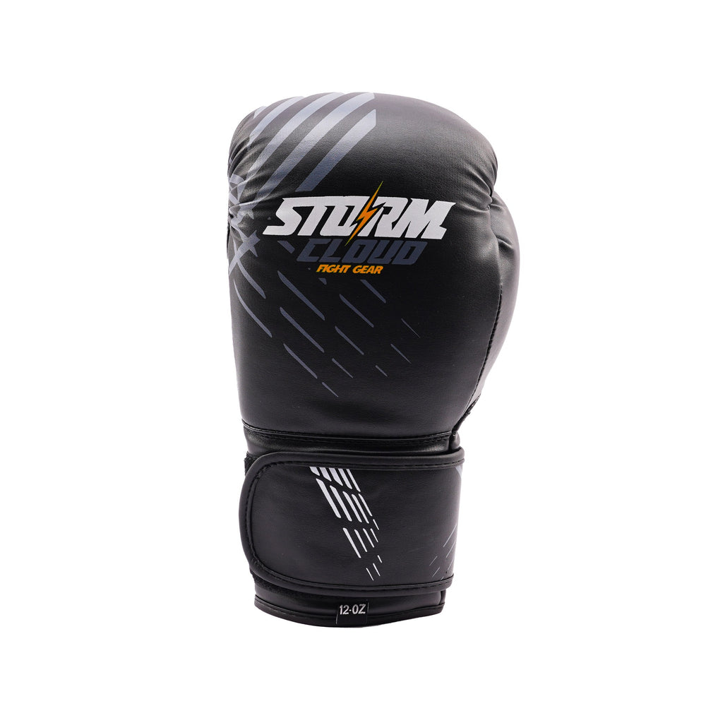 Боксерские перчатки StormCloud для детей Lynx Черно/Серые 6oz
