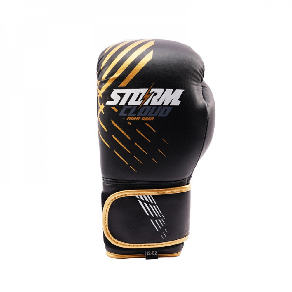 Боксерские перчатки StormCloud для детей Lynx Черно/Желтые 6oz