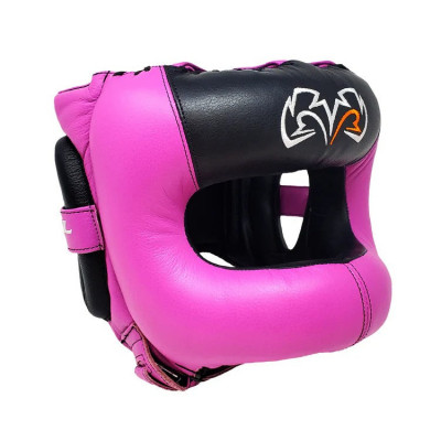 Шлем боксерский Rival RHGFS3 Черно-розовый