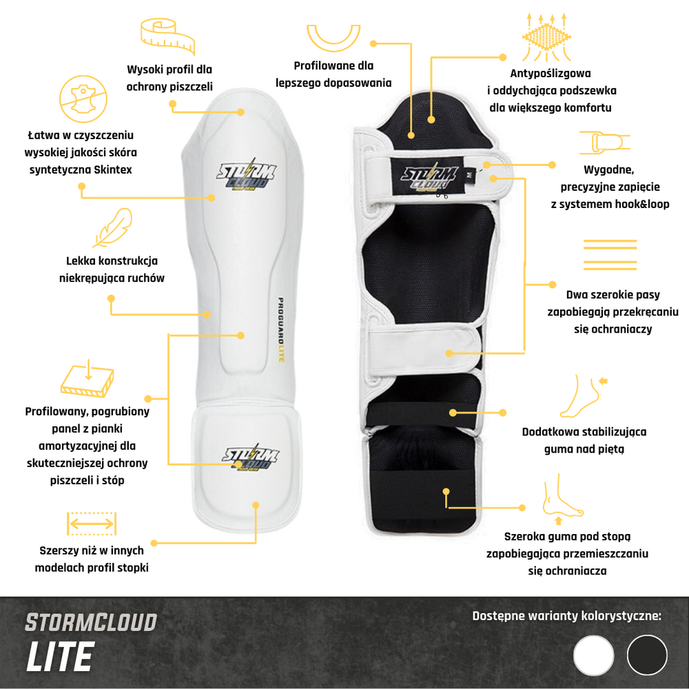 StormCloud Защита Голени Lite Белая