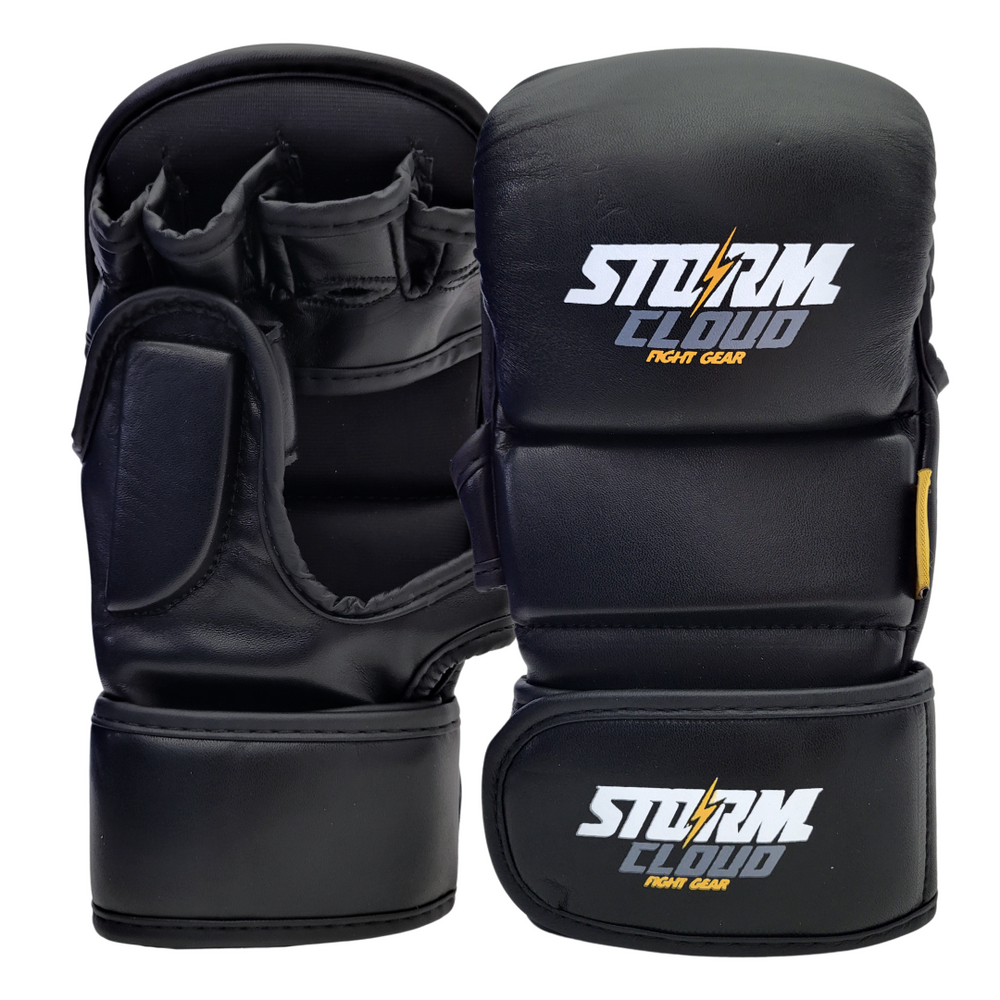 Перчатки для MMA Спарринговые StormCloud Rookie Черно-белые