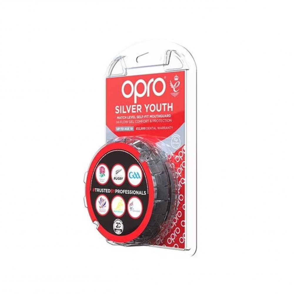 Капа детская Opro Silver Бело-черная