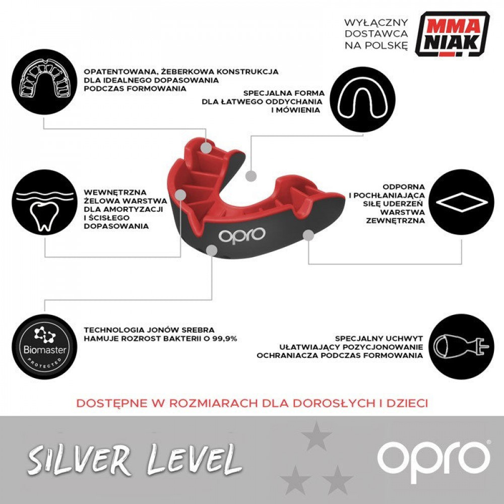Капа детская Opro Silver Прозрачная 