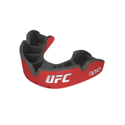Капа детская Opro UFC Silver Черно-красная