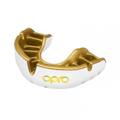 Капа детская Opro Gold Бело-золотая