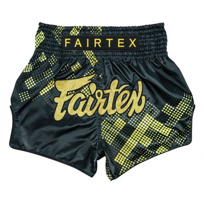 Шорты для Muay Thai Fairtex Черно-золотые