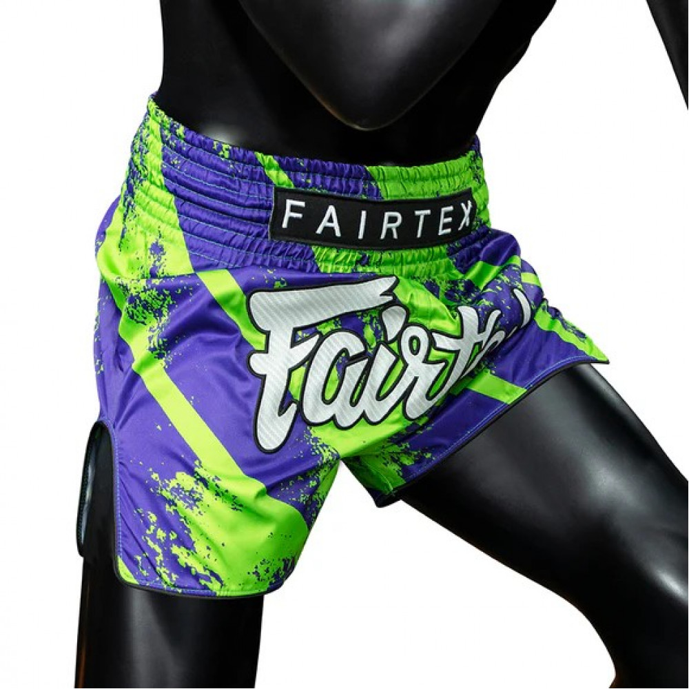 Шорты для Muay Thai Fairtex Сине-зеленые