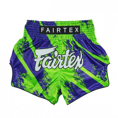Шорты для Muay Thai Fairtex Сине-зеленые