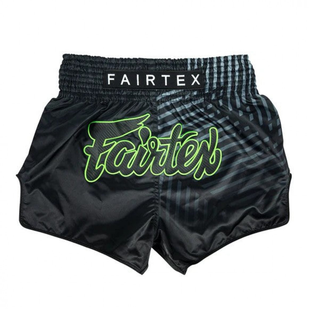 Шорты для Muay Thai Fairtex Черно-зеленые