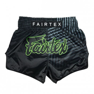 Шорты для Muay Thai Fairtex Черно-зеленые
