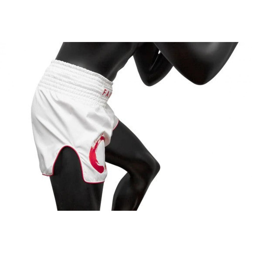 Шорты для  Muay Thai Fairtex Бело-красные