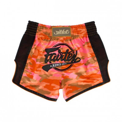 Шорты для Muay Thai Fairtex Оранжево-черные