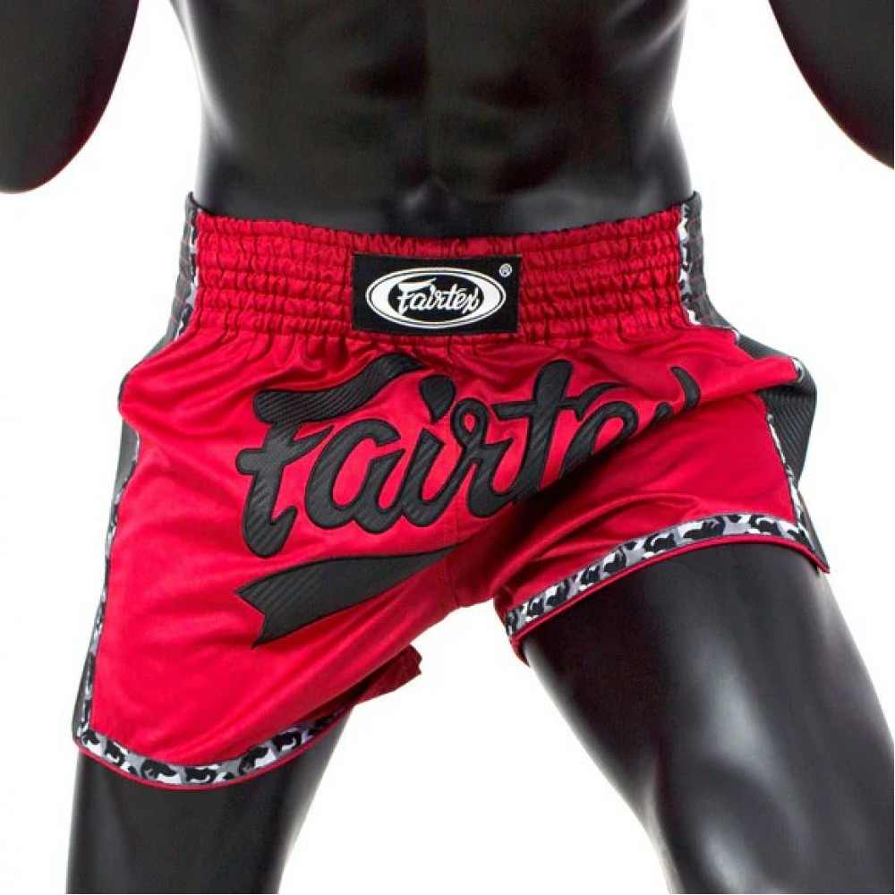 Шорты для Muay Thai Fairtex Красно-черные