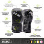 Боксерские перчатки StormCloud StarFall Бело/Желтые