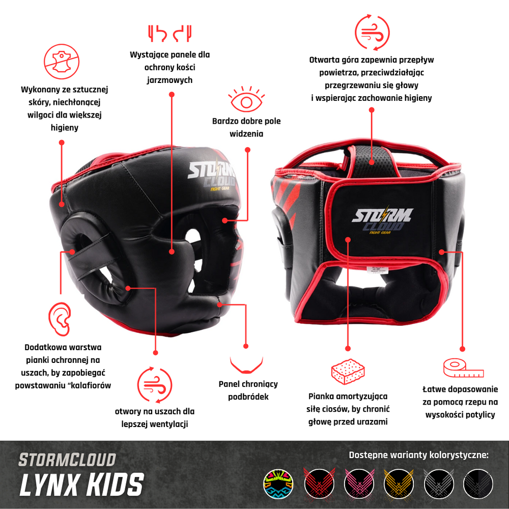 Боксерский шлем StormCloud детский Lynx Aztech Special Edition